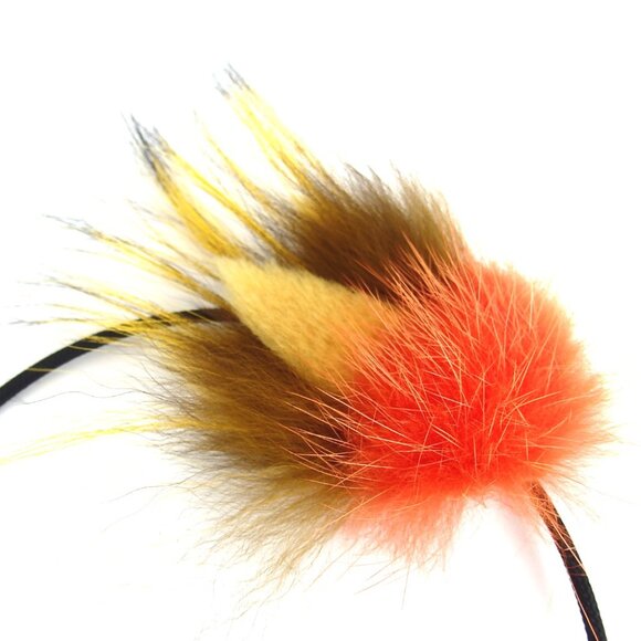 Authentic FENDI CA0551868 hair accessory Katyusha fur [Used]
